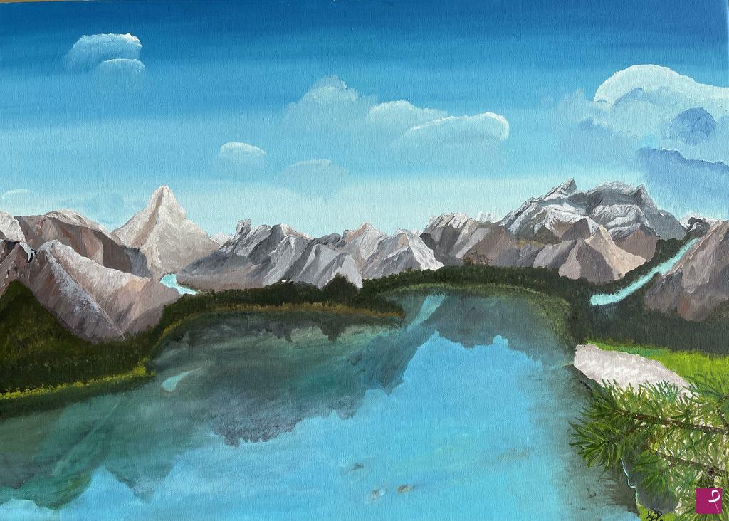 quadri in vendita online - Pensando alle Dolomiti