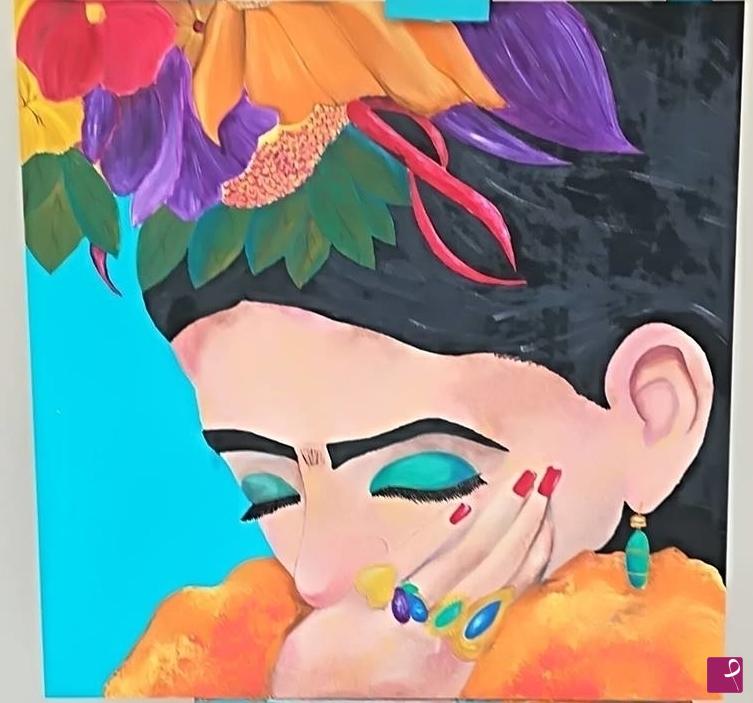 quadri in vendita online - "Pensando en Frida Kalho"