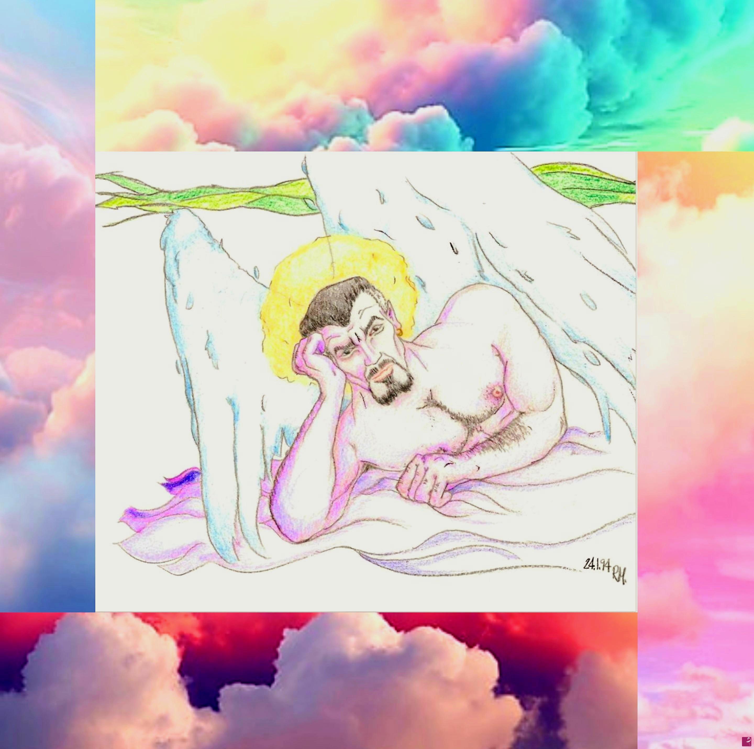 quadri in vendita online - PENSIVE ANGEL