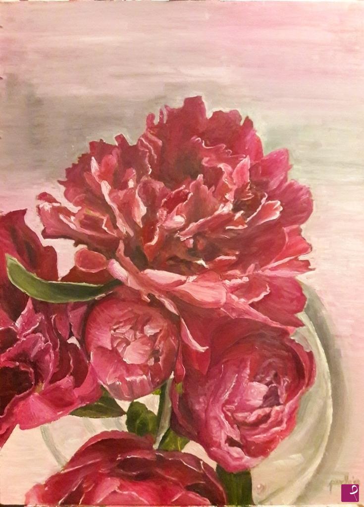quadri in vendita online - Peonia II