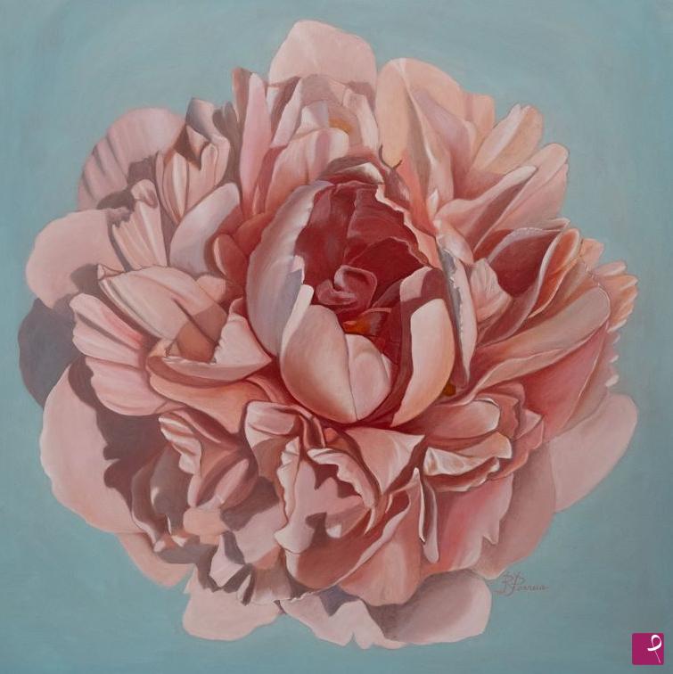 quadri in vendita online - Peonia rosa
