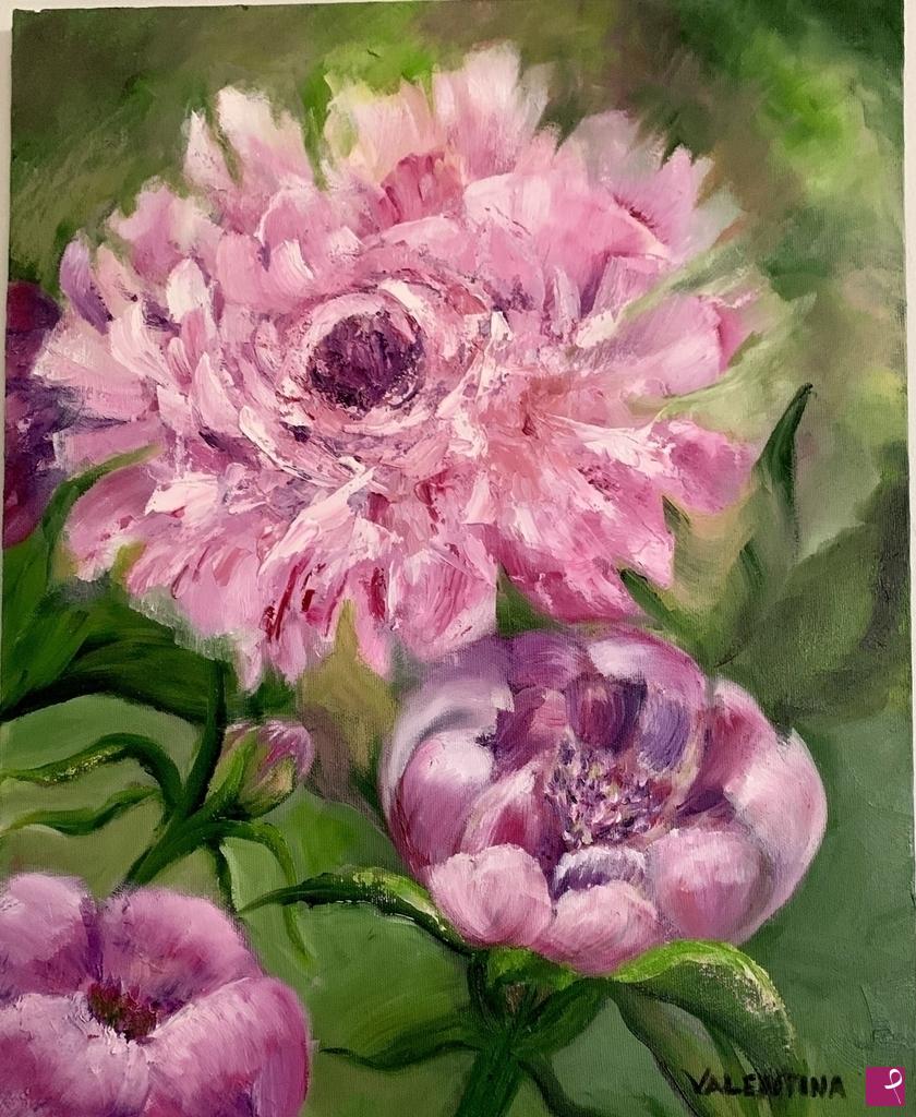 quadri in vendita online - Peonie 
