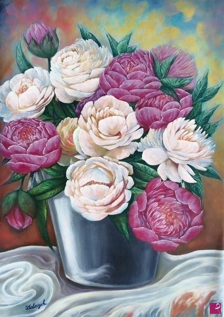 quadri in vendita online - Peonie
