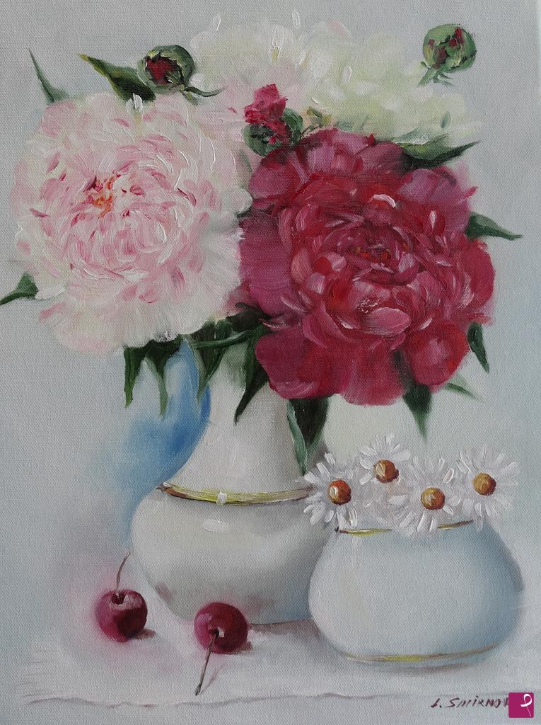quadri in vendita online - Peonie