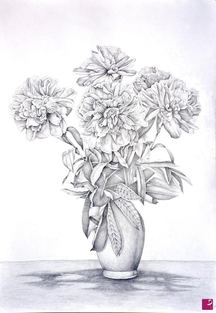 quadri in vendita online - "Peonie"