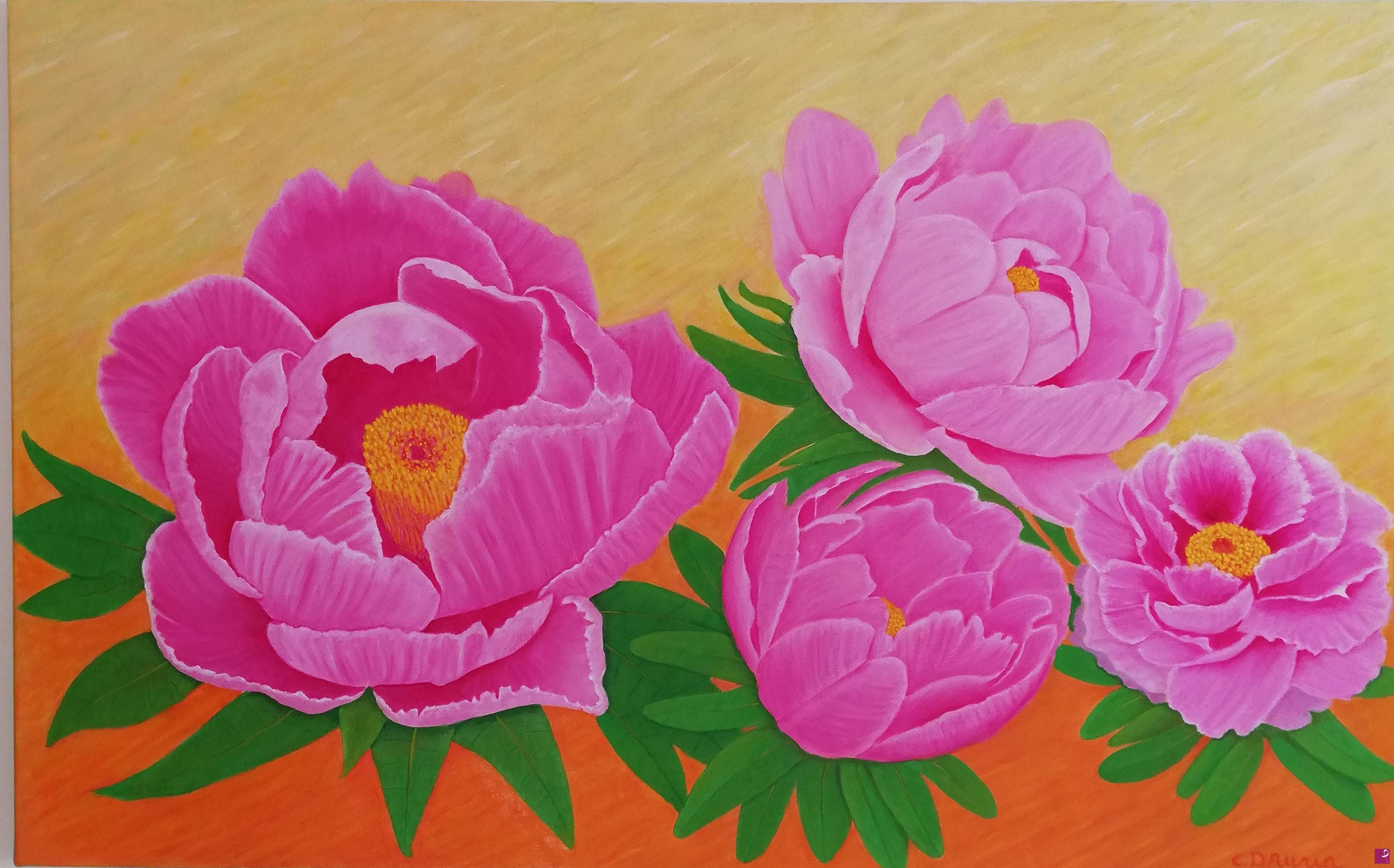 quadri in vendita online - Peonie