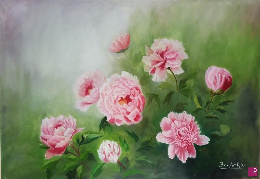 quadri in vendita online - Peonie 