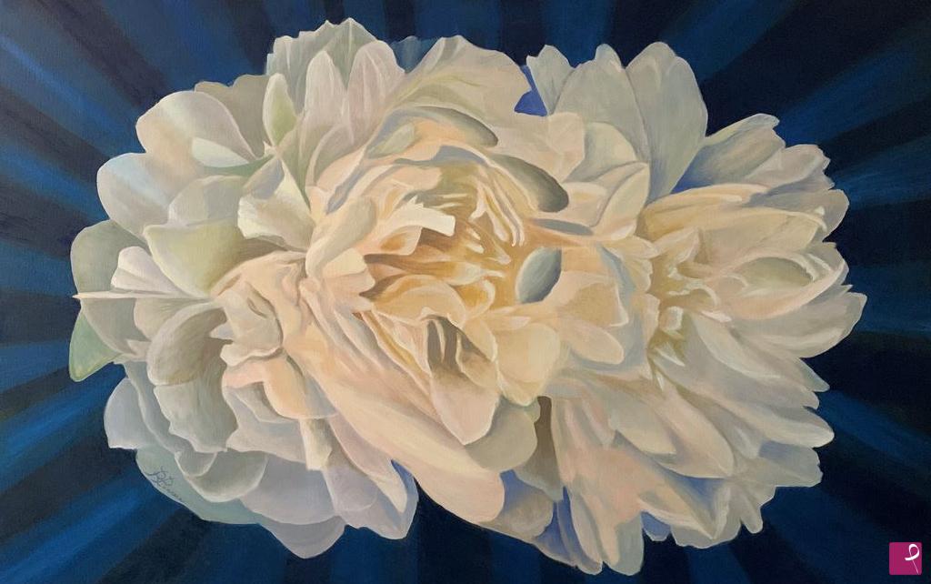 quadri in vendita online - Peonie bianche