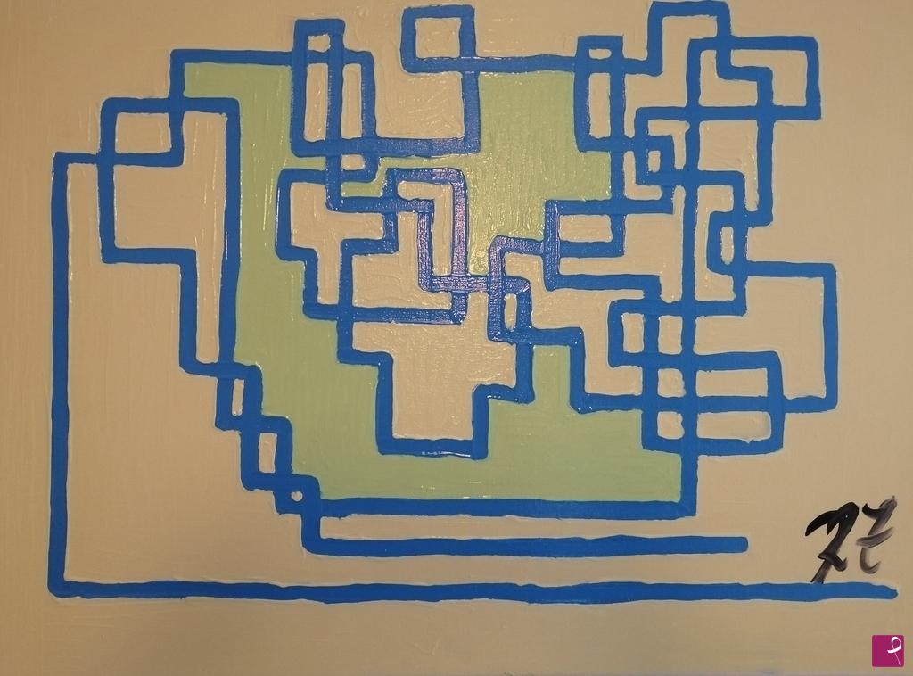 quadri in vendita online - PERCORSO DI VITA (50 X 70; OLIO SU TELA)