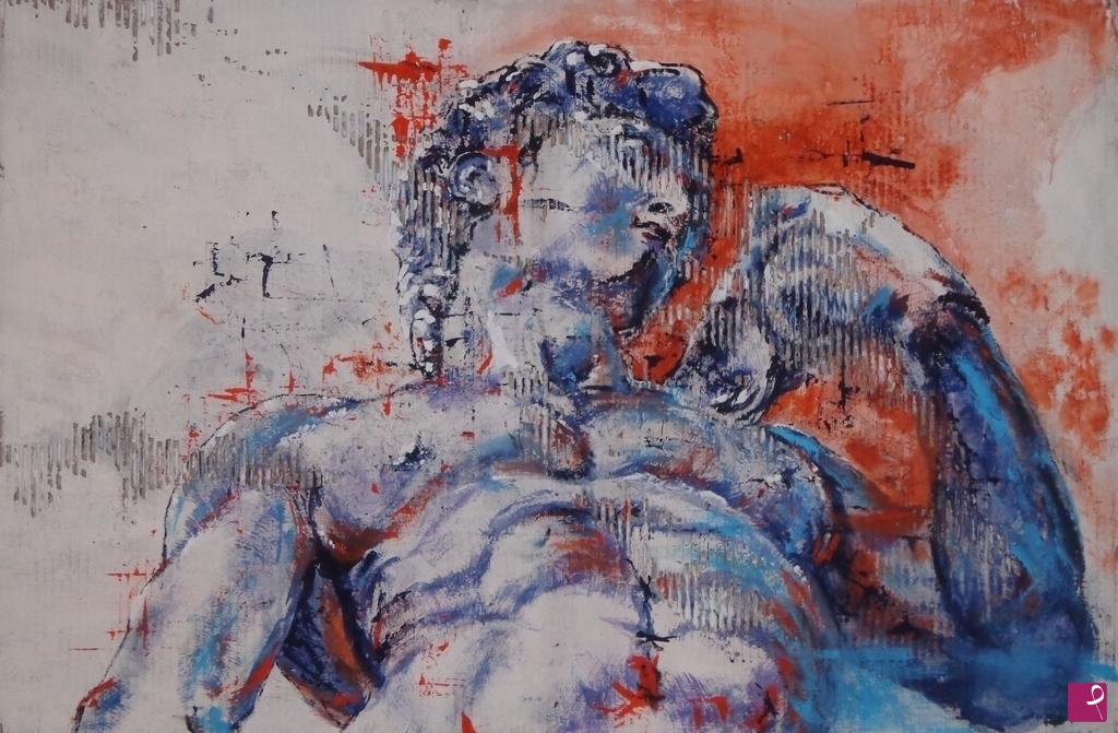 quadri in vendita online - Personale interpretazione del "David di Michelangelo"