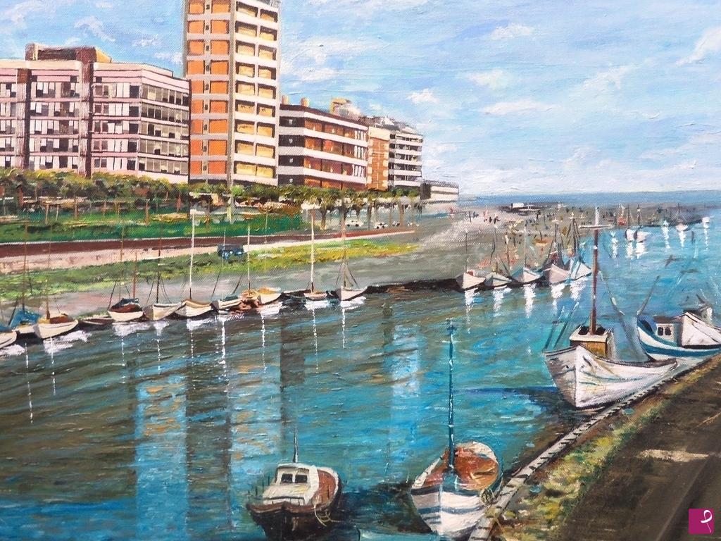 quadri in vendita online - Pescara, il portocanale