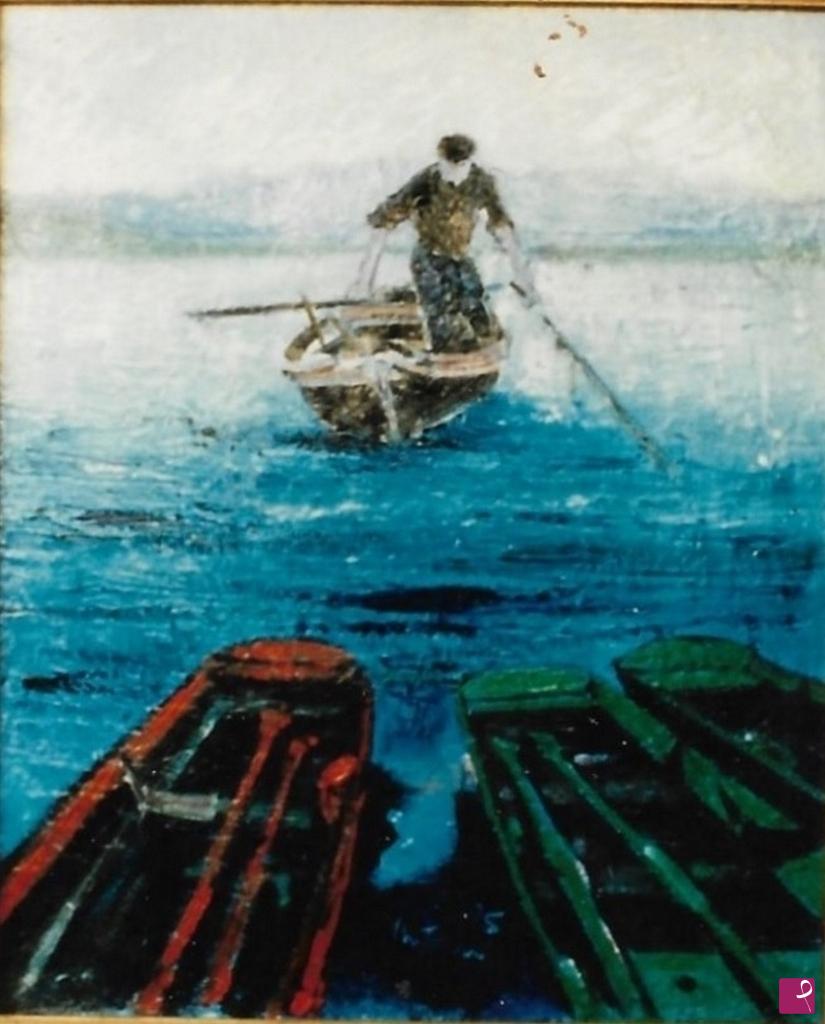 quadri in vendita online - Pescatore
