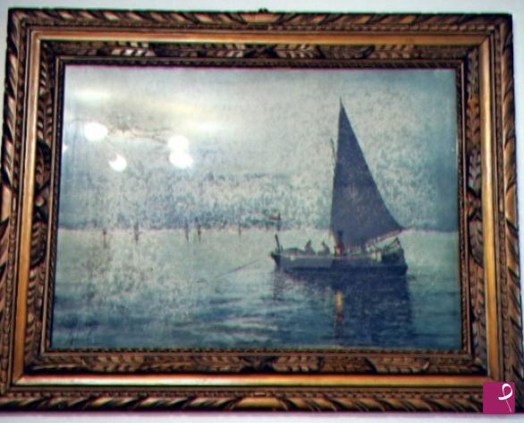 quadri in vendita online - Pescatore lampara antica 