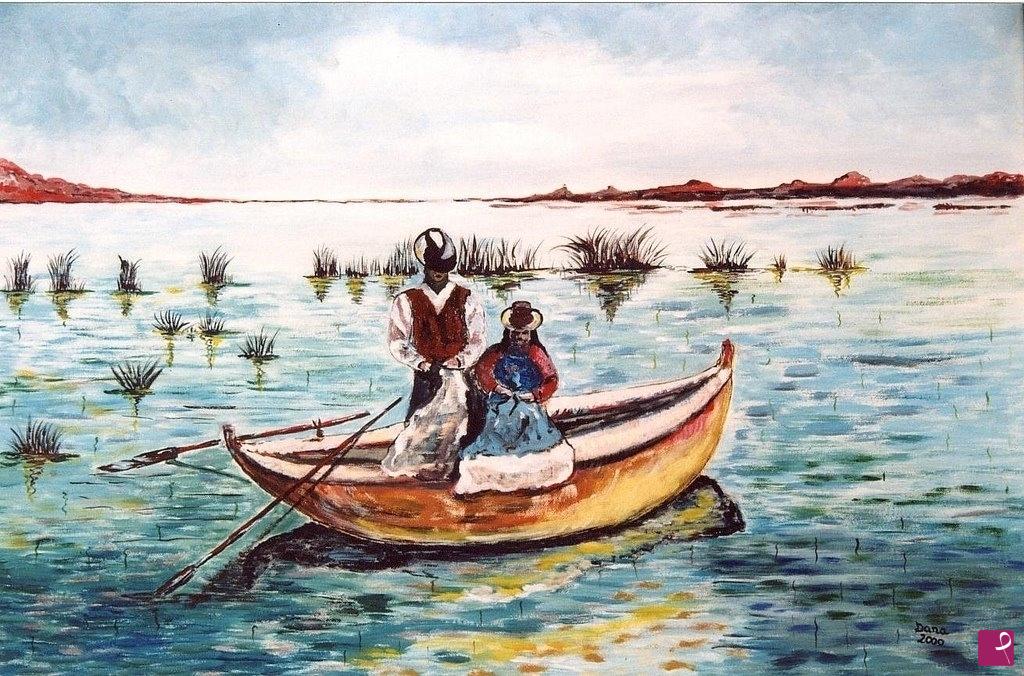 quadri in vendita online - Pescatori del Perù