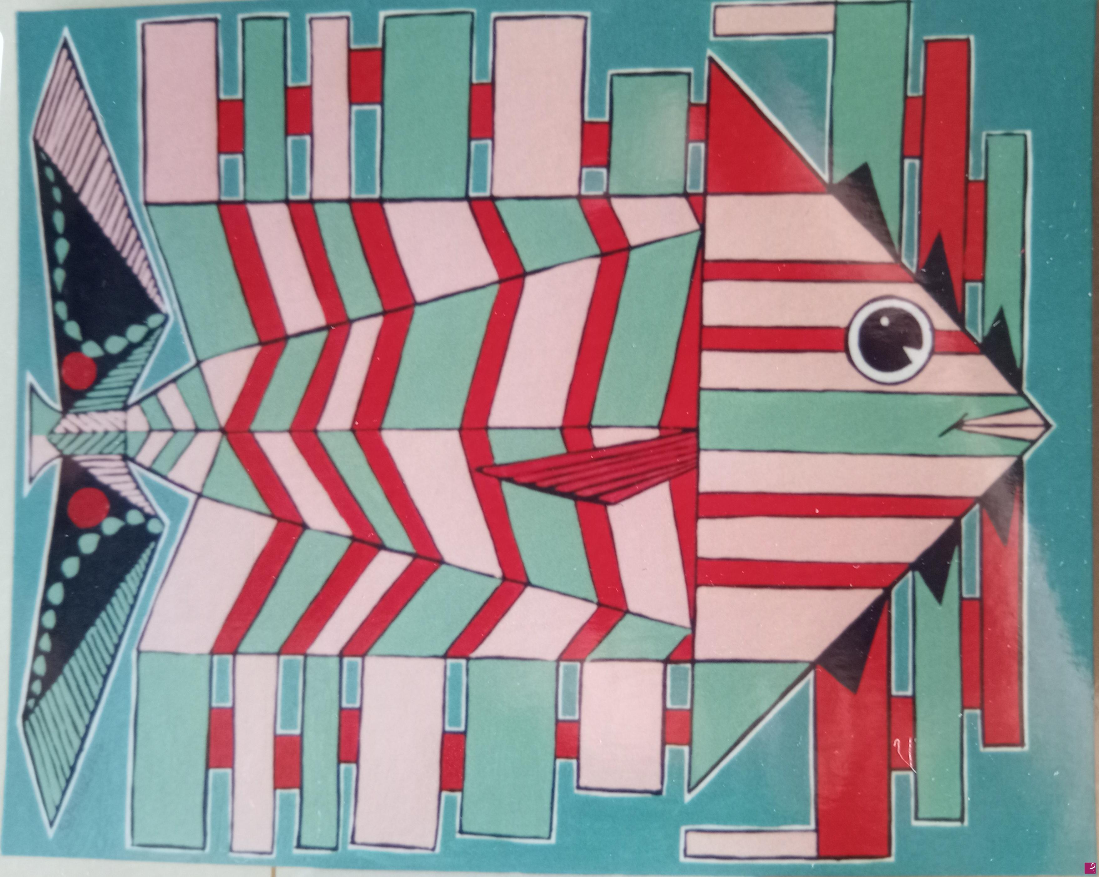 quadri in vendita online - Pesce fantastico.       (Cat.n°138)