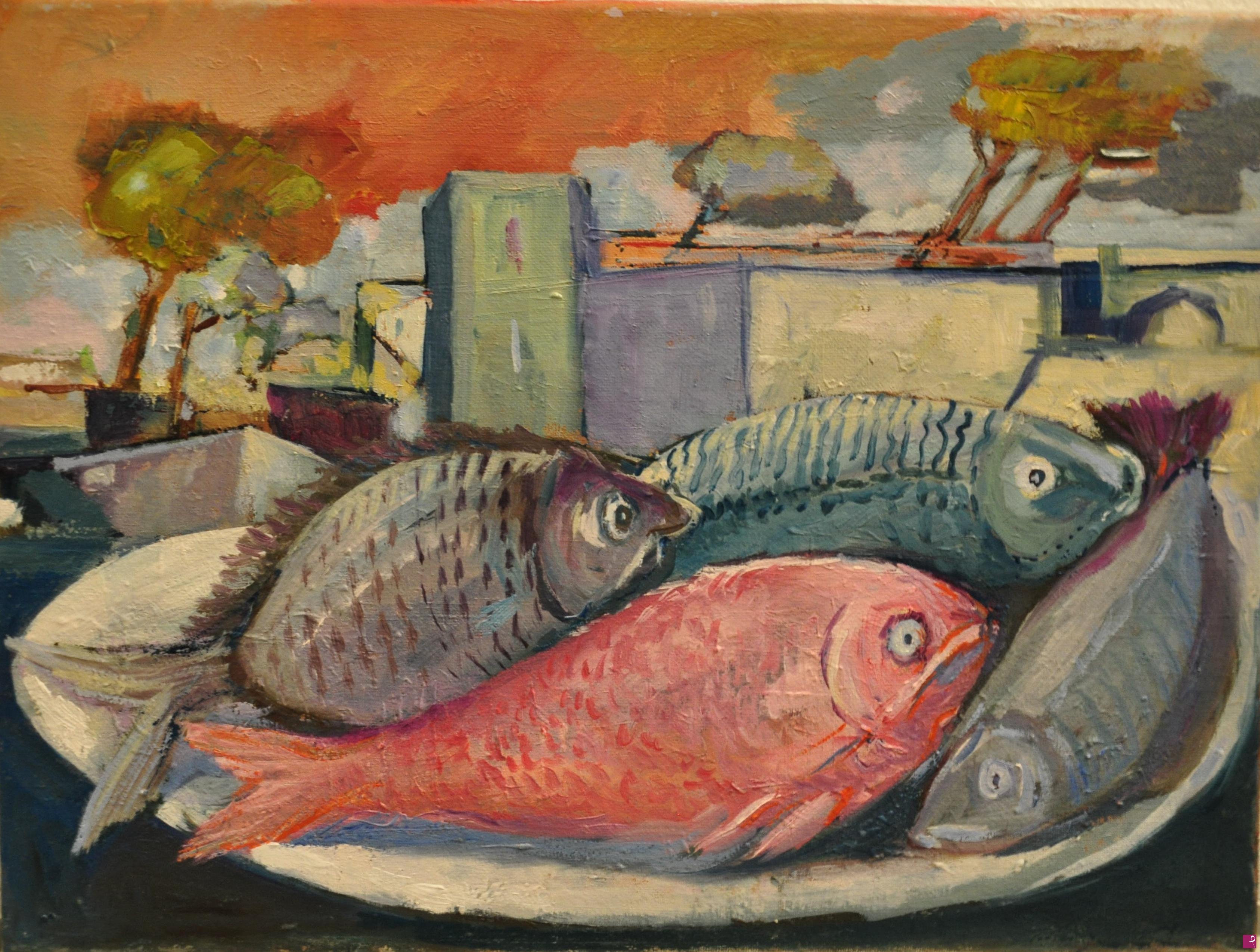 quadri in vendita online - pesce in bellavista