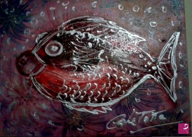 quadri in vendita online - Pesce-rosso