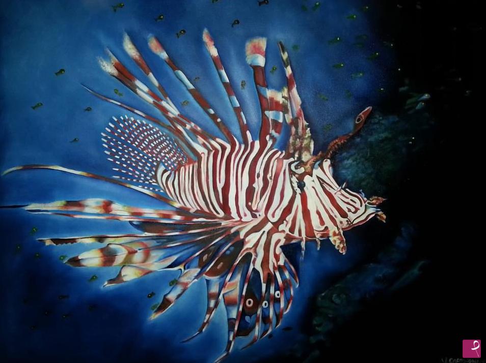 quadri in vendita online - Pesce scorpione