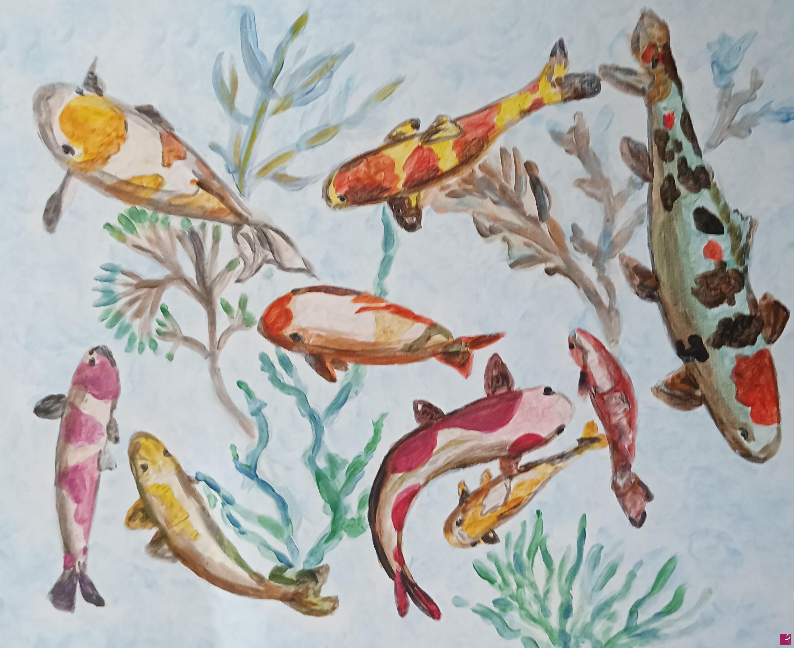 quadri in vendita online - Pesci d'acquario 