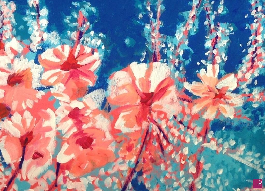 quadri in vendita online - Pesco in fiore