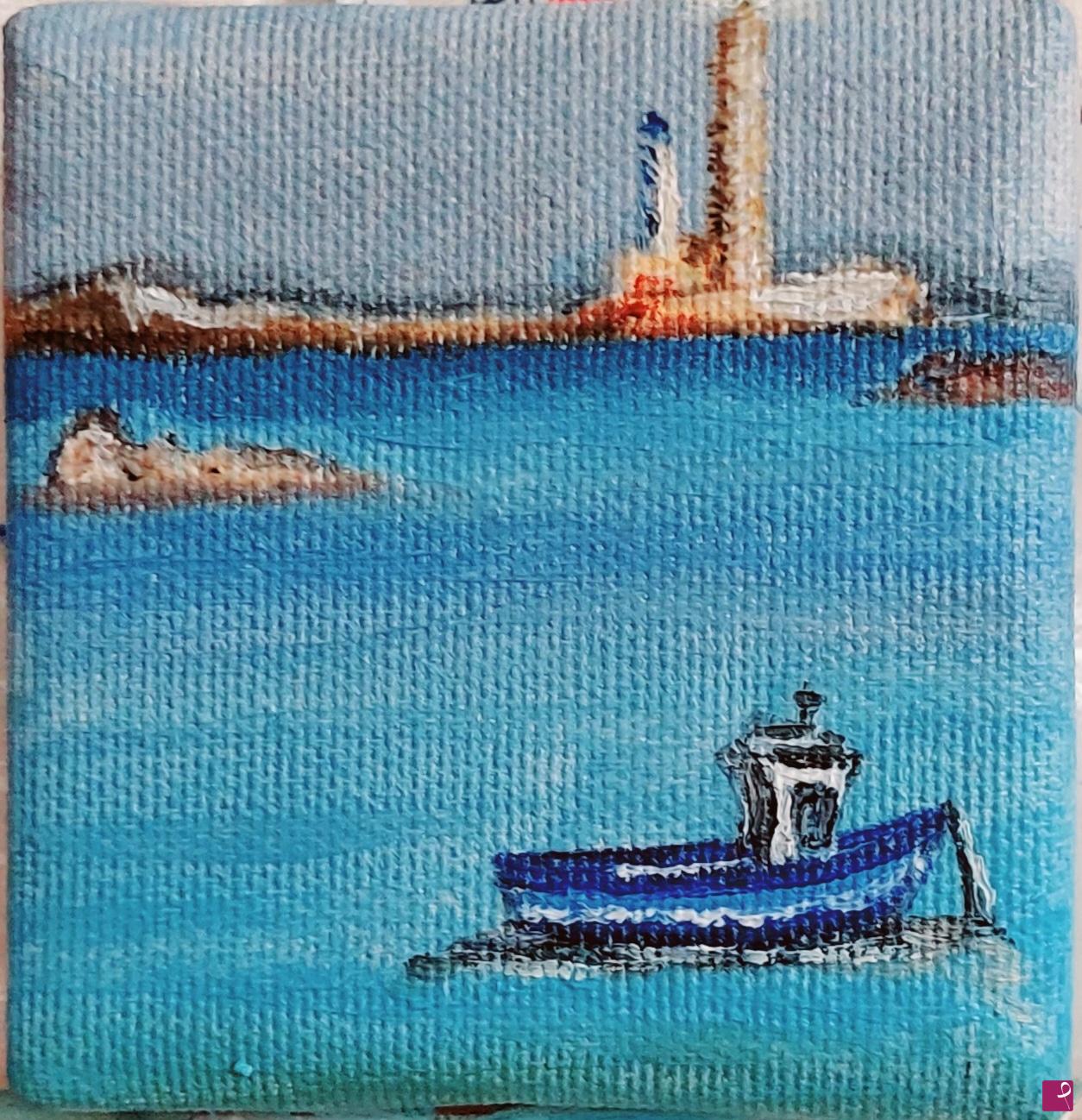 quadri in vendita online - Phare de l' lle Vierge in Bretagna (miniatura)