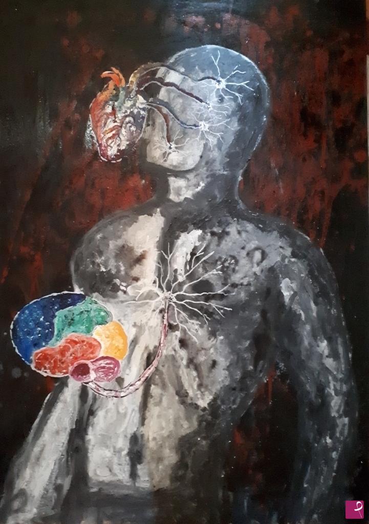 quadri in vendita online - Piango, rido, amo, mi incazzo, sto bene, sto male, so esser forte, so esser fragile, ma il tutto lo faccio pensando col Cuore...