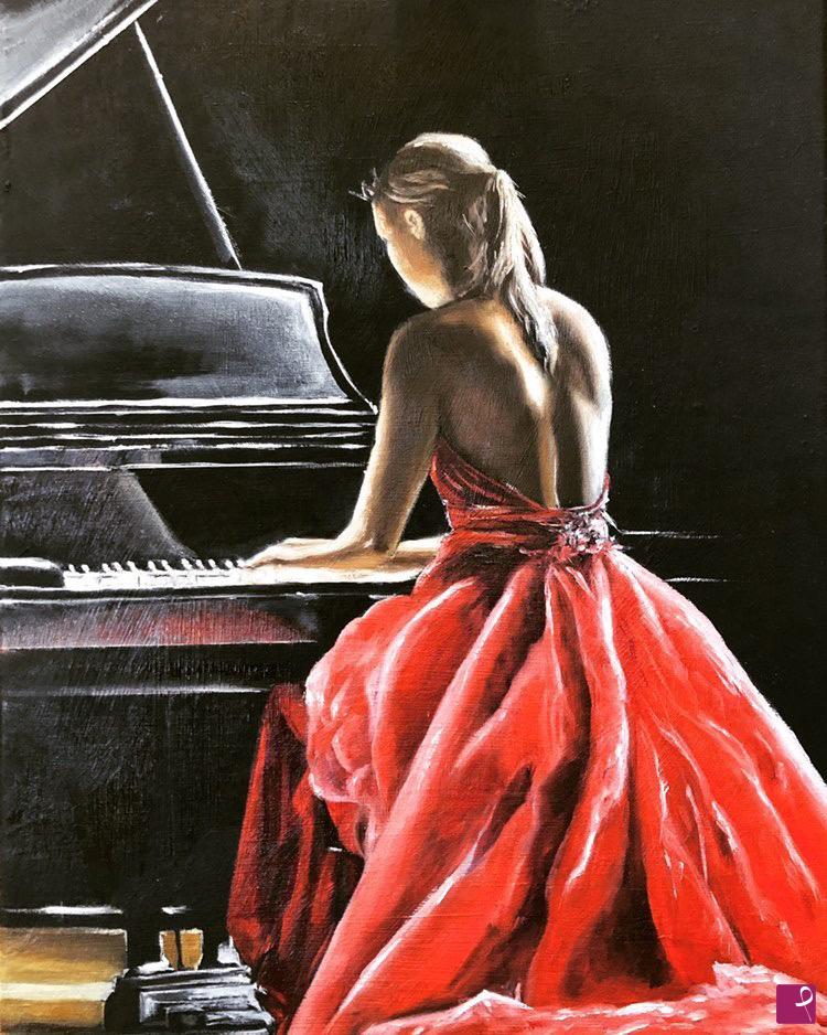quadri in vendita online - Pianista