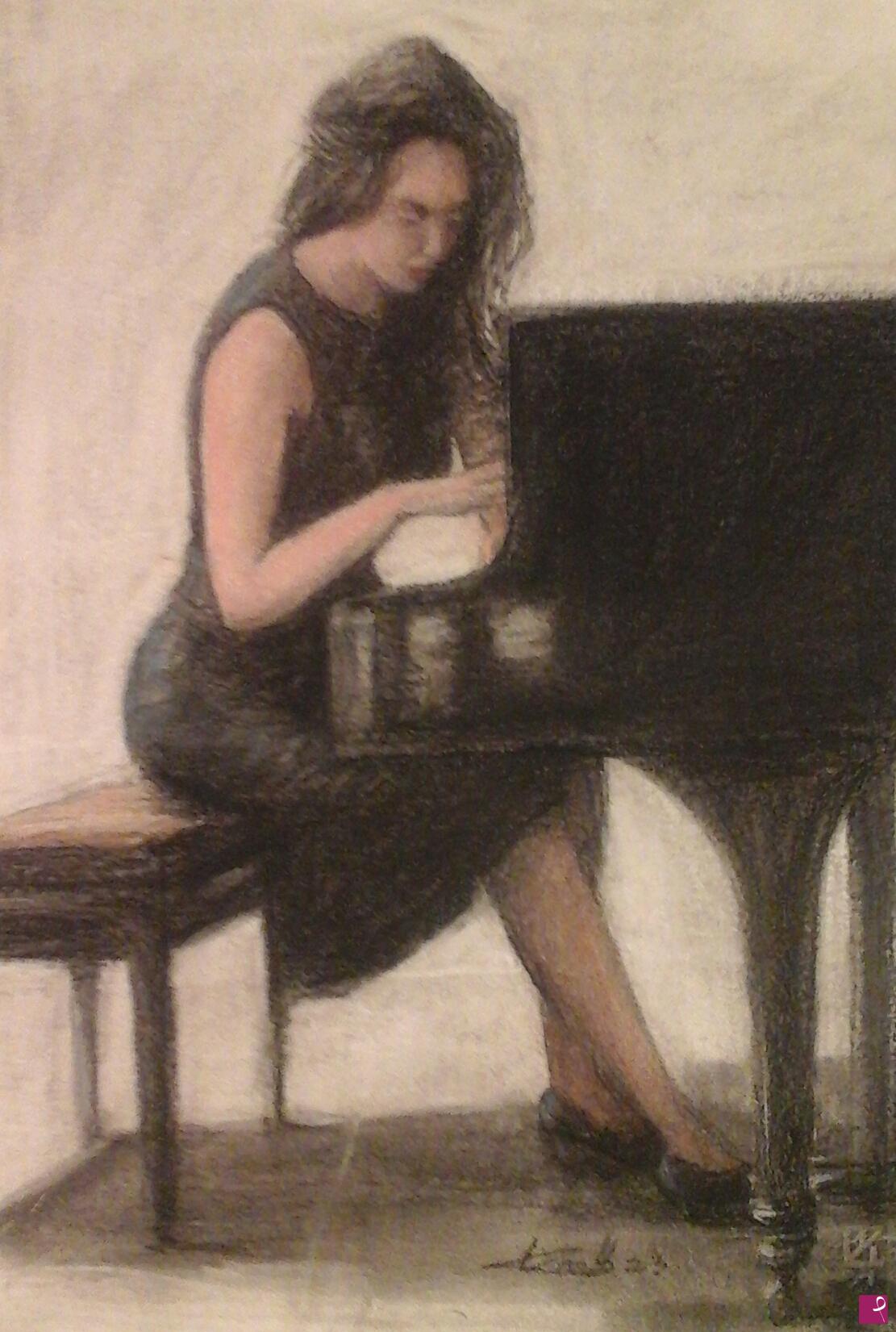quadri in vendita online - Pianista