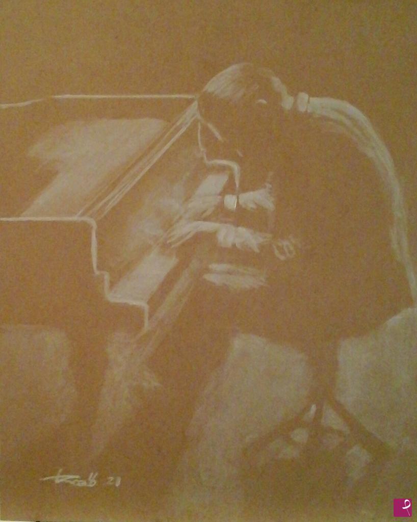 quadri in vendita online - Piano man