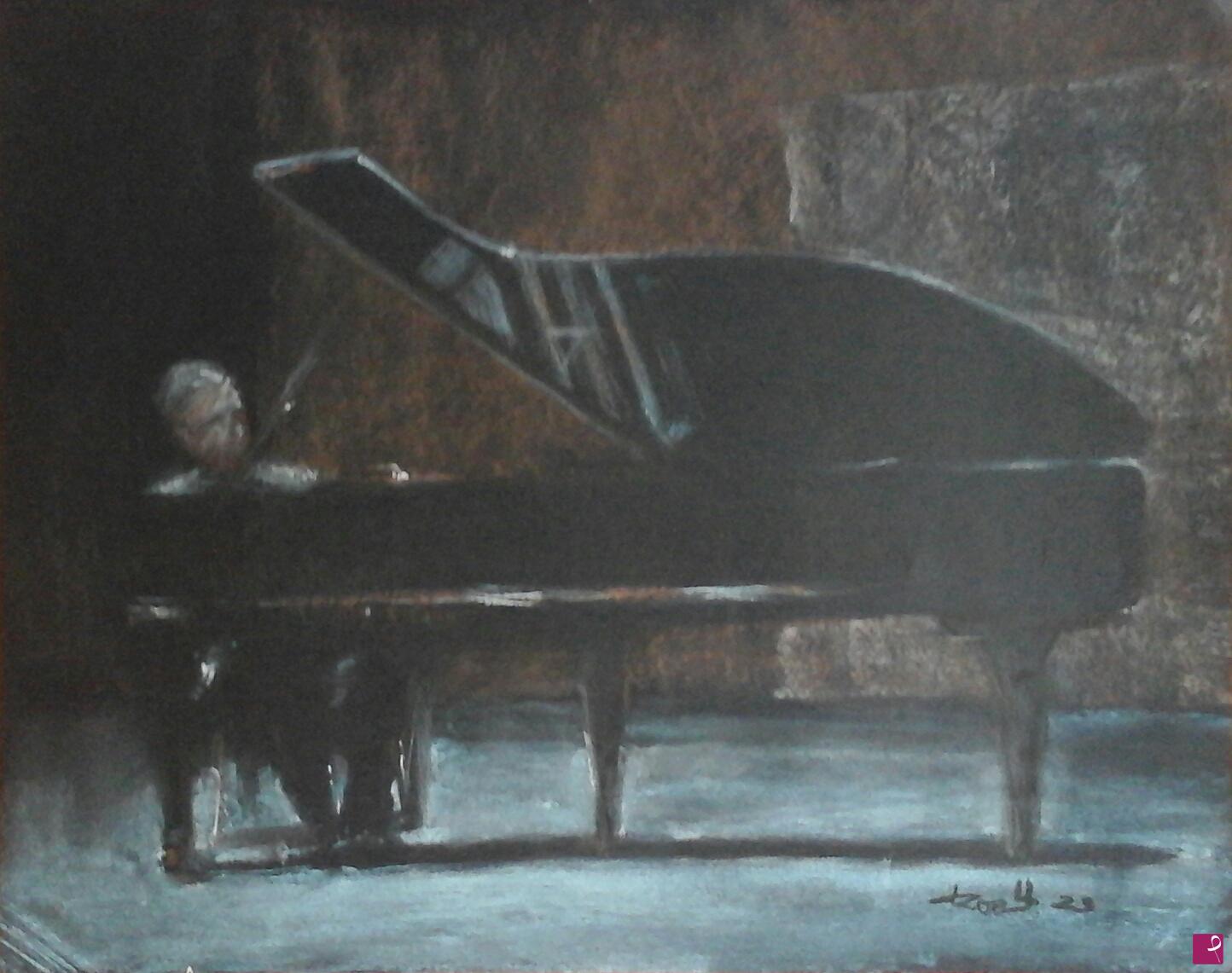 quadri in vendita online - Piano man 