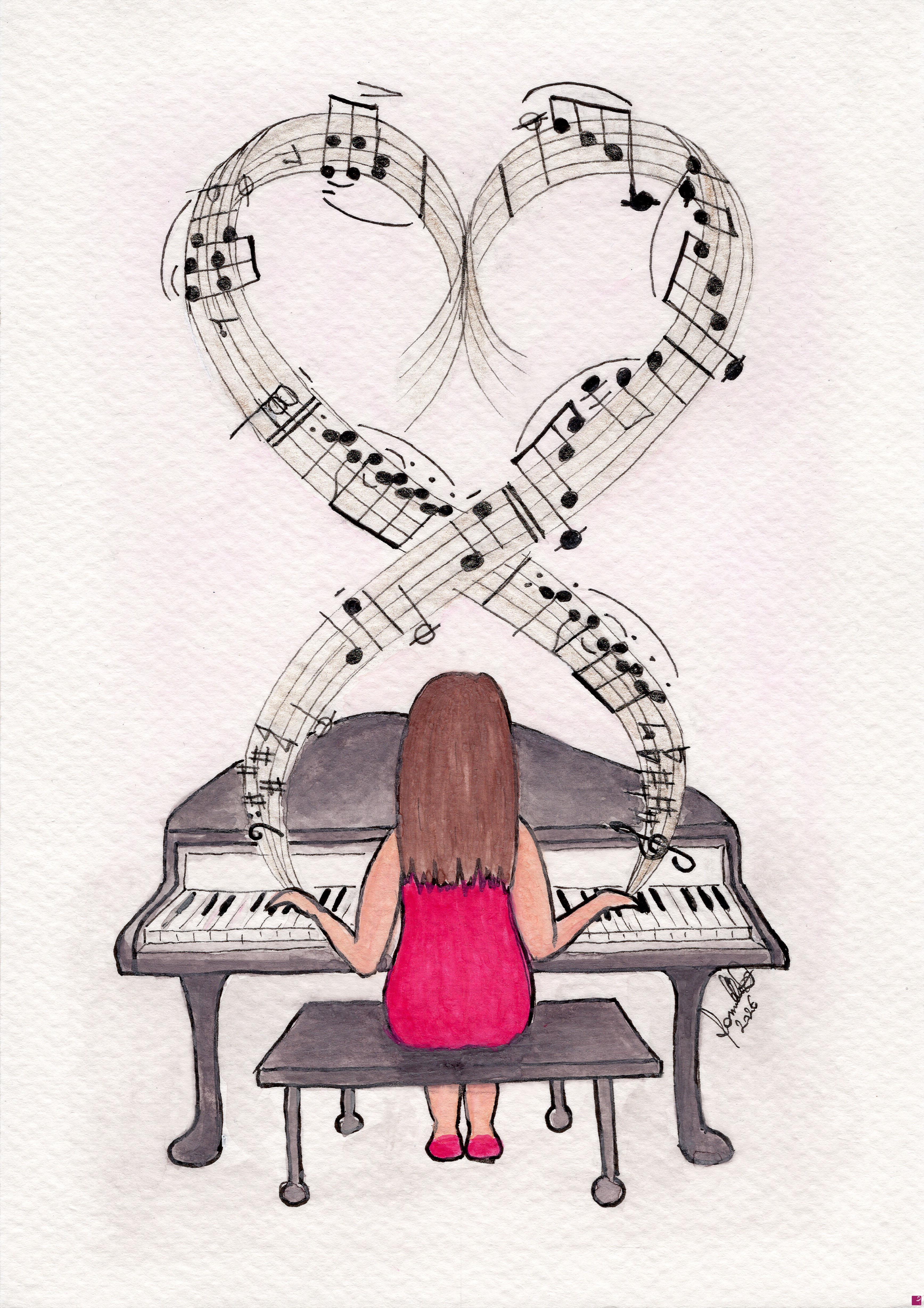 quadri in vendita online - Piano Solo - Music is a Love Affair