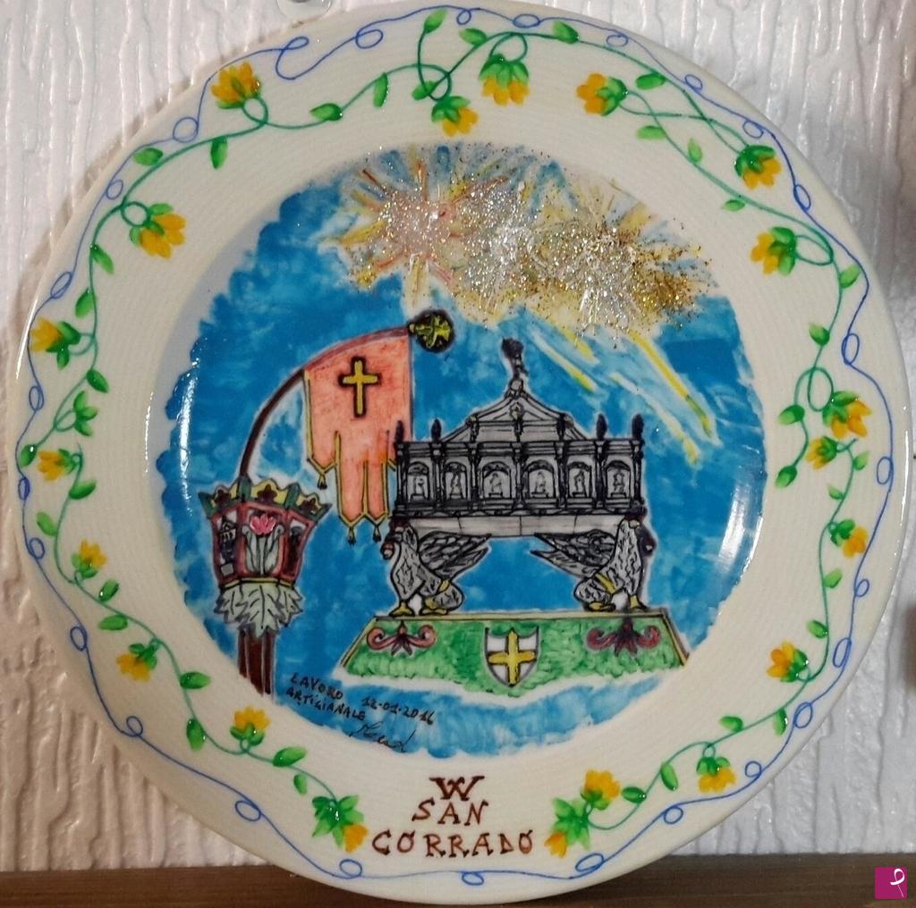 quadri in vendita online - PIATTO " FESTA  DI  SAN CORRADO"