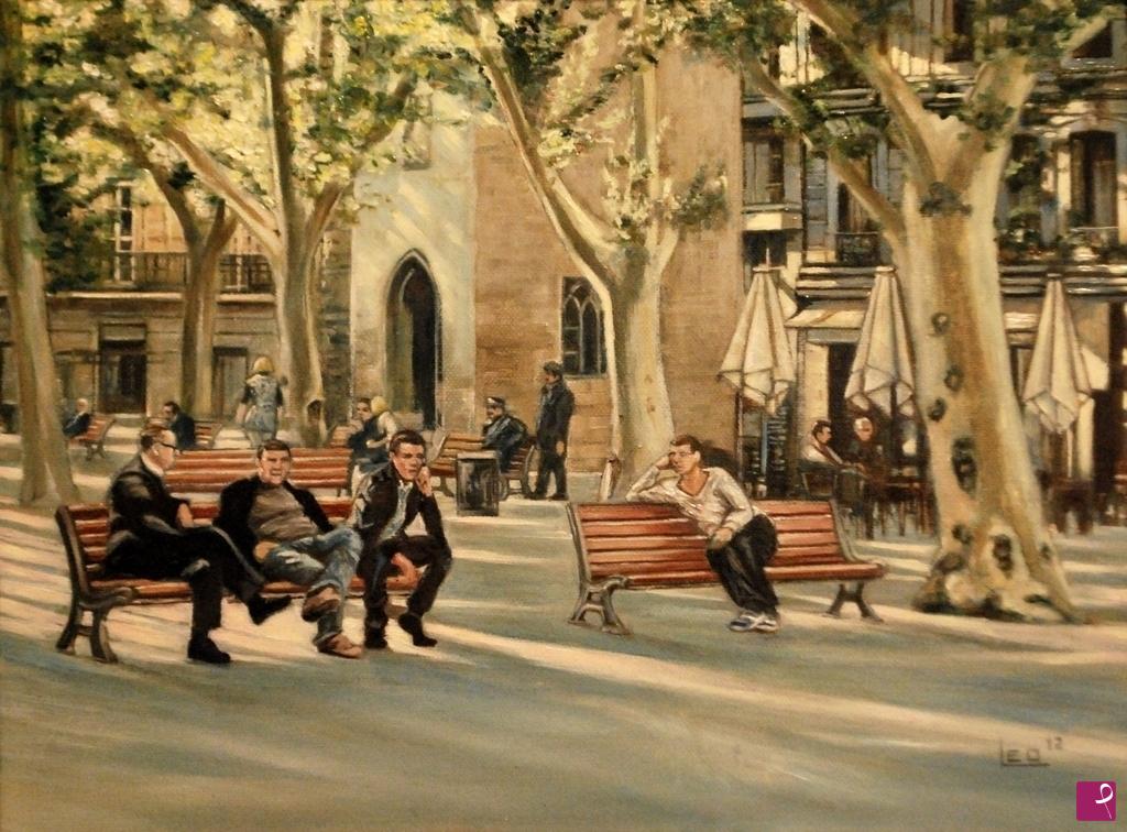 quadri in vendita online - Piazza ad Avignon