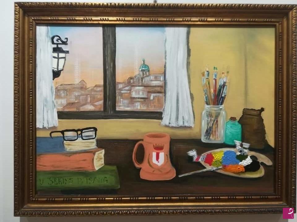 quadri in vendita online - Piazza Armerina: un tavolo di passioni