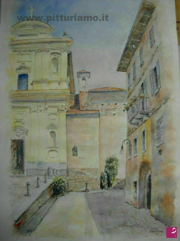 quadri in vendita online - Piazza Caduti a Maggiora