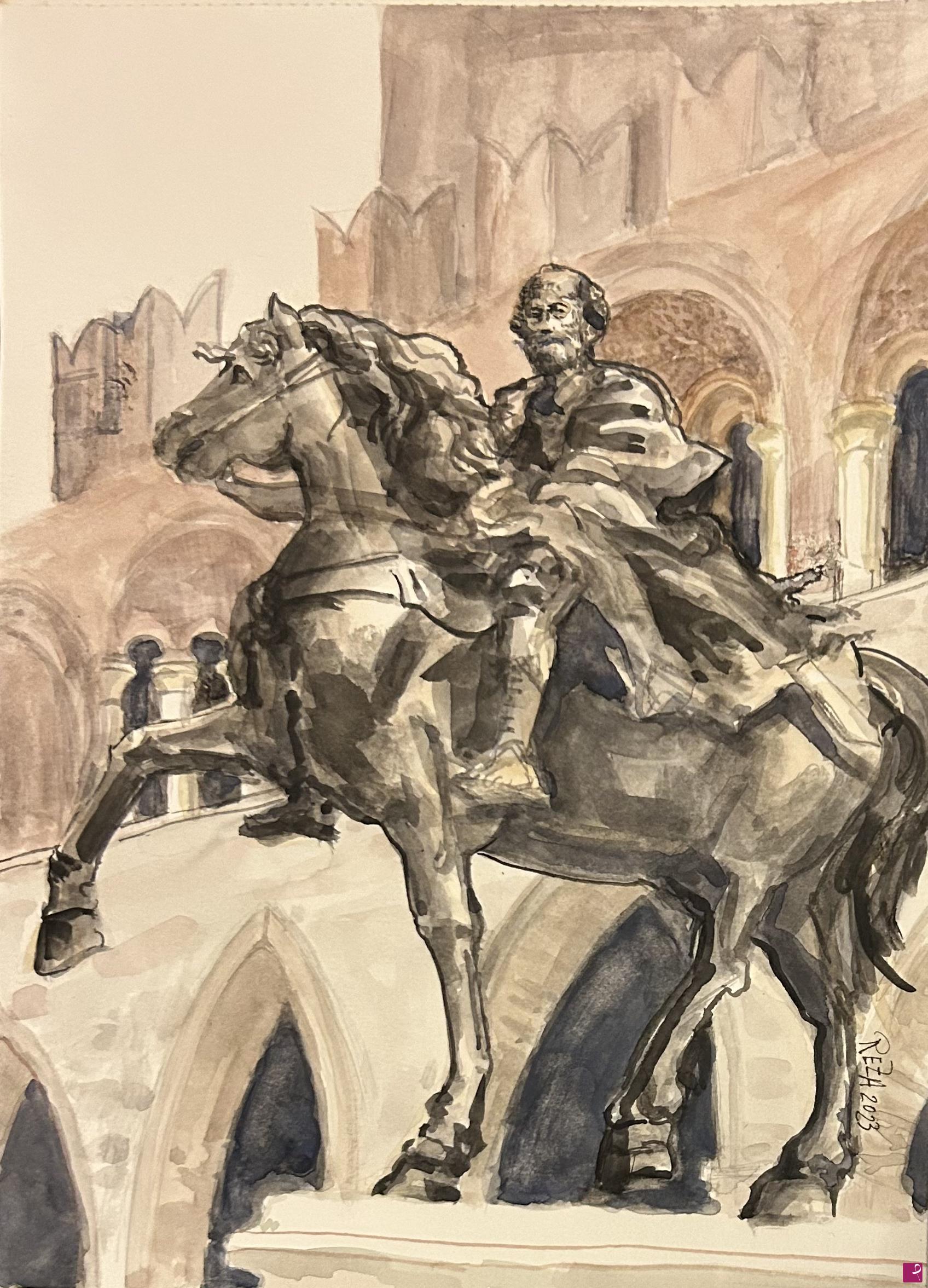 quadri in vendita online - Piazza Cavalli Piacenza