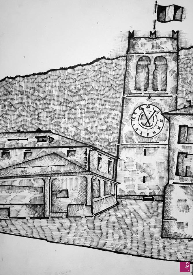 quadri in vendita online - Piazza Cavour Bormio 