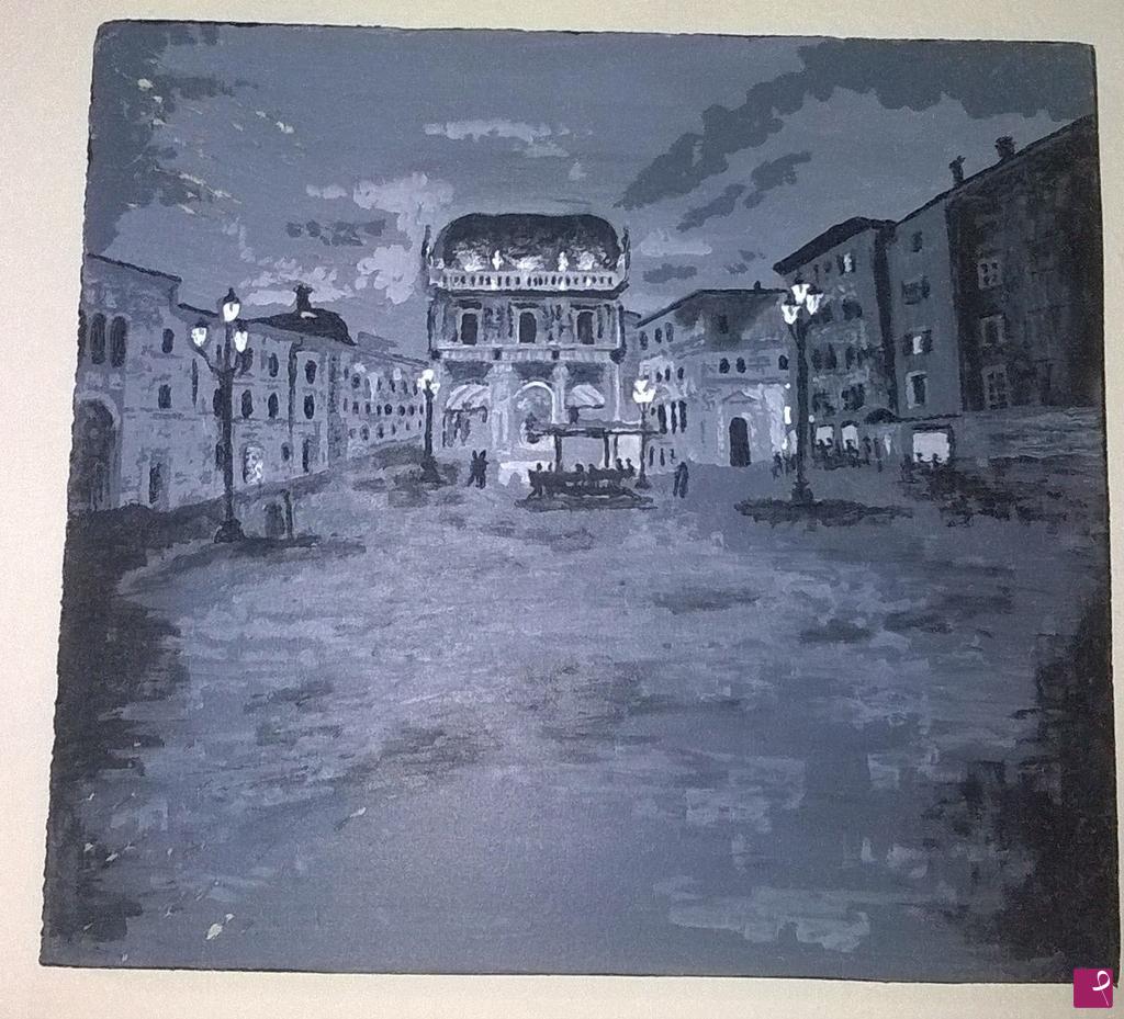 quadri in vendita online - Piazza della Loggia Brescia