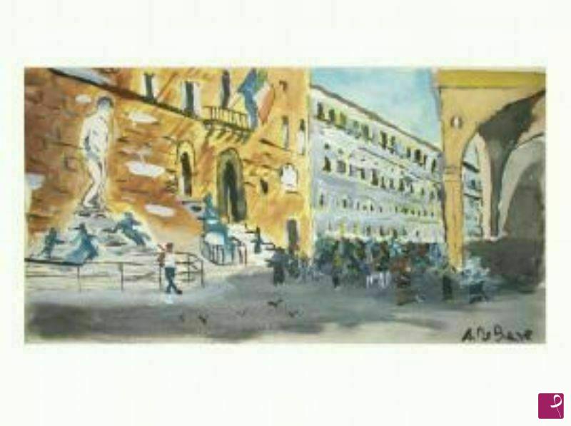 quadri in vendita online - piazza della signoria -firenze