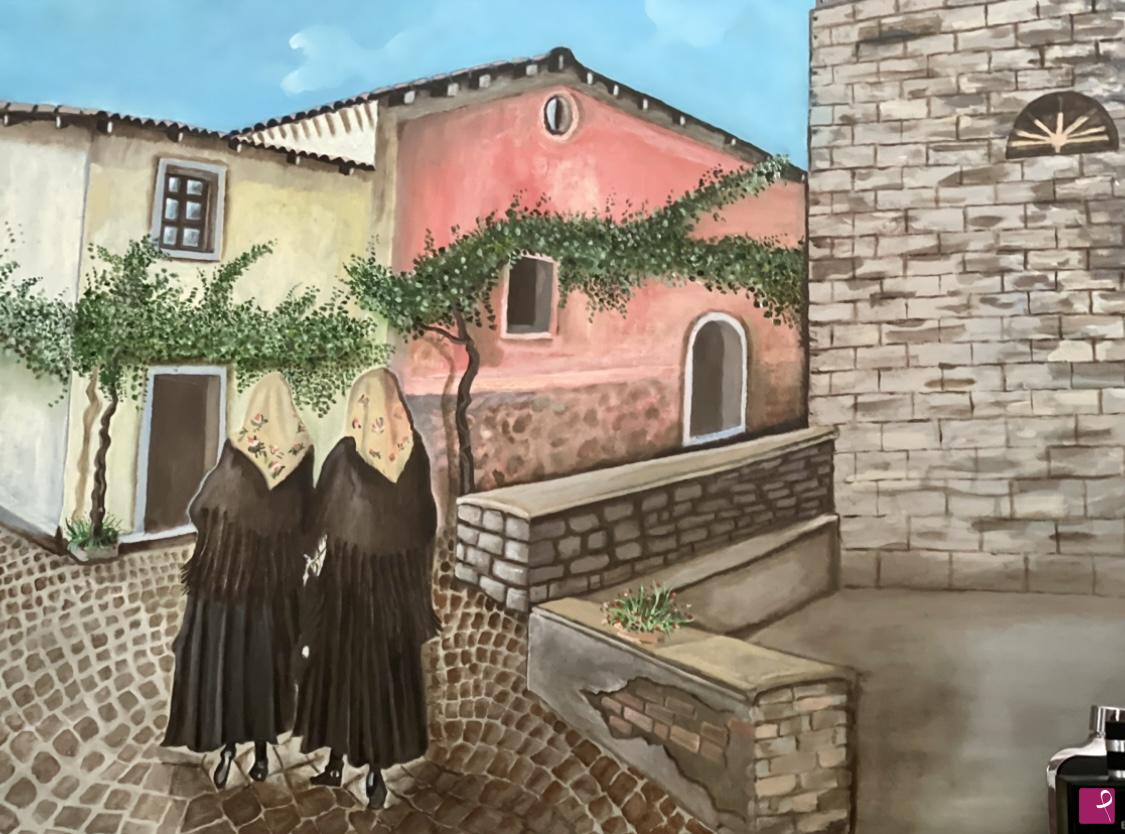 quadri in vendita online - Piazza di Chiesa