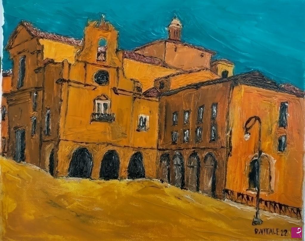 quadri in vendita online - piazza di Penne