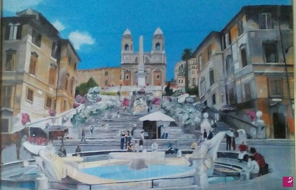 quadri in vendita online - Piazza di Spagna