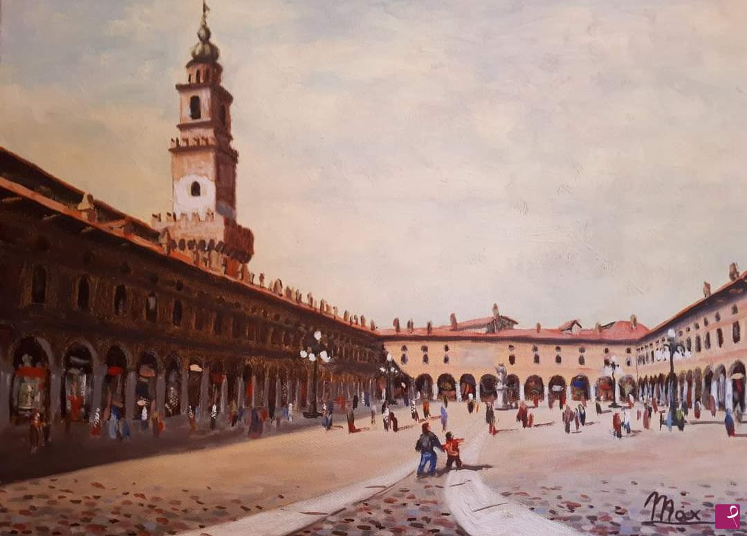 quadri in vendita online - PIAZZA DUCALE VIGEVANO 