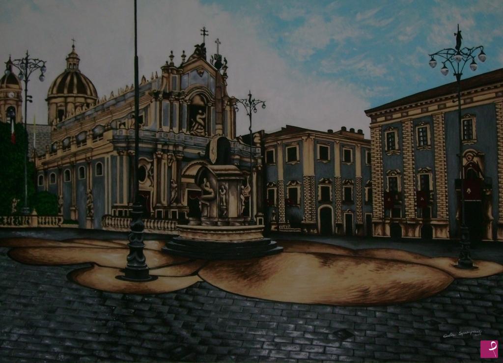 quadri in vendita online - "Piazza Duomo"