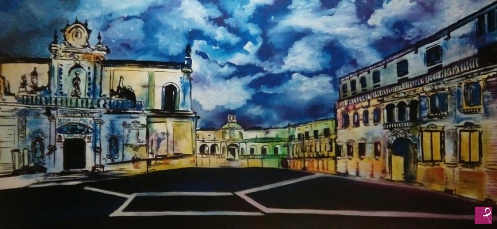 quadri in vendita online - Piazza Duomo (Lecce)