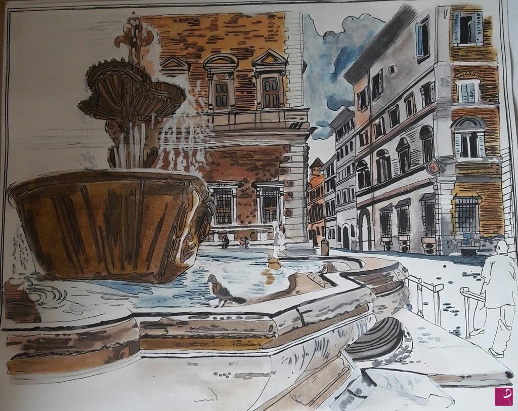 quadri in vendita online - Piazza Farnese