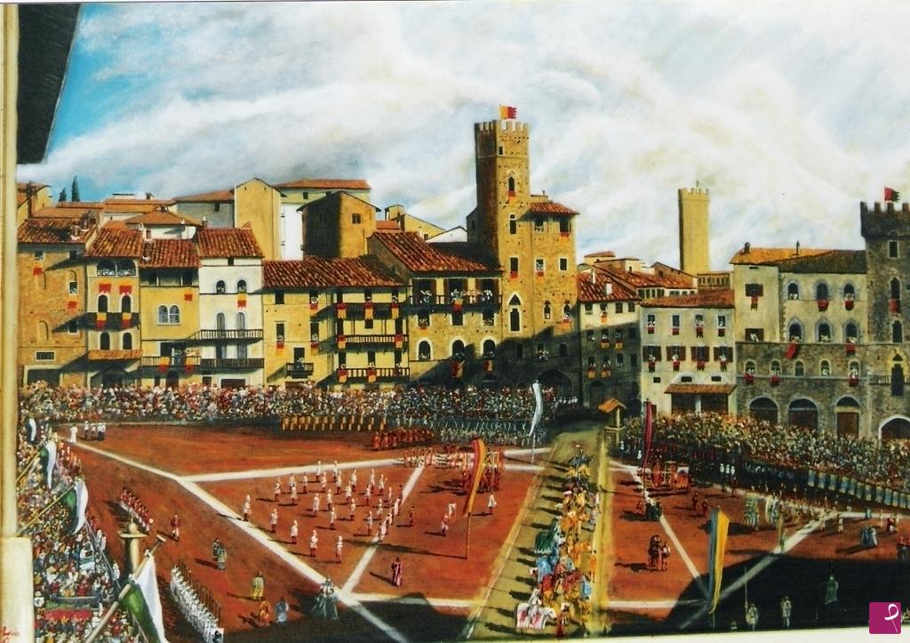 quadri in vendita online - Piazza Grande  Arezzo.  