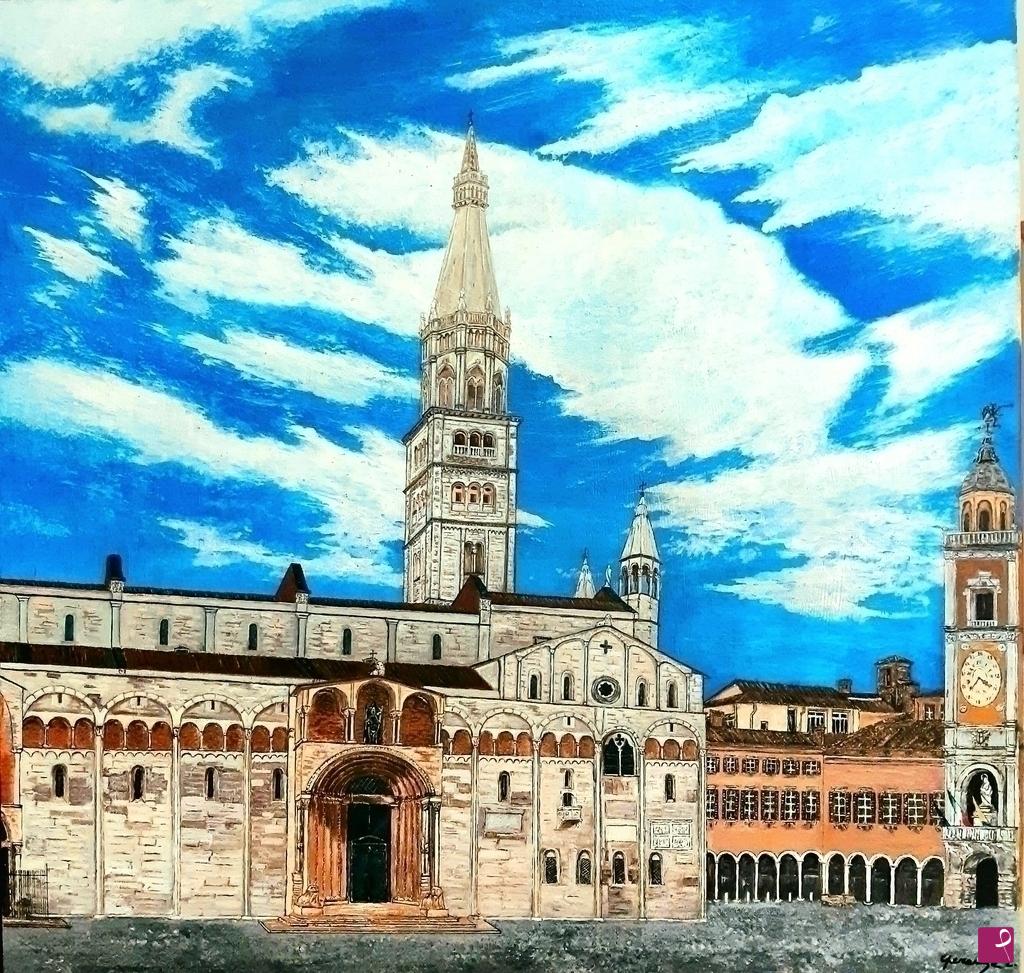 quadri in vendita online - Piazza Grande Modena 