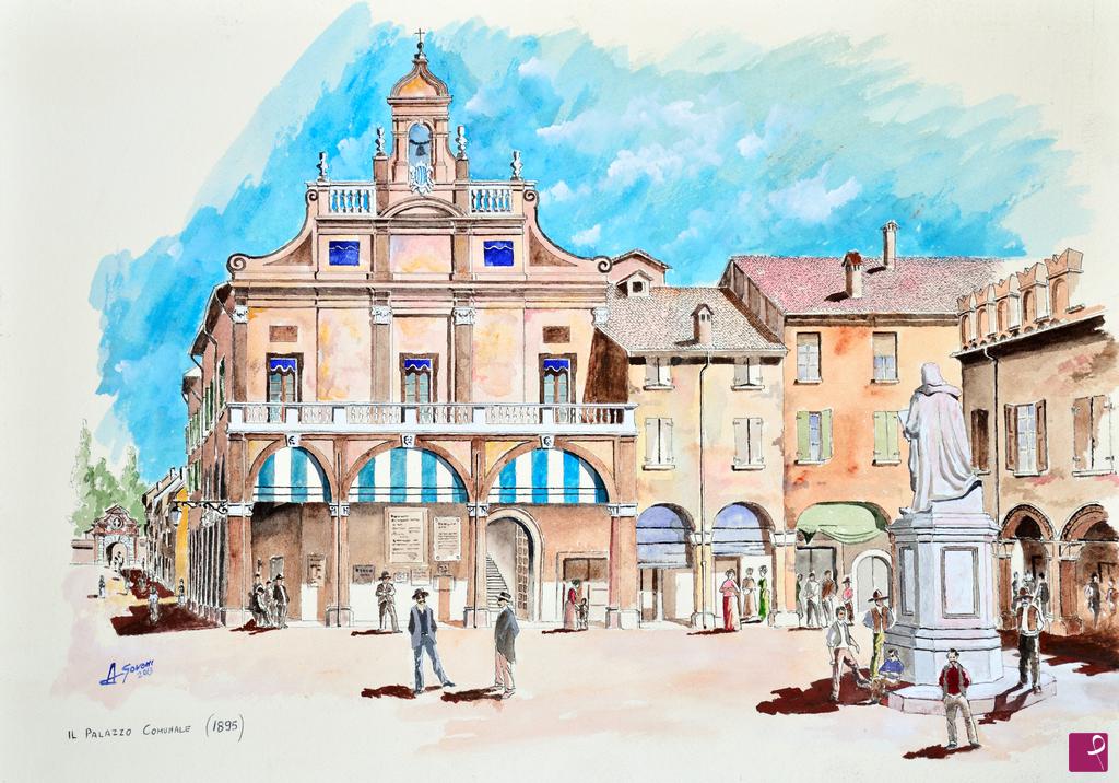 quadri in vendita online - Piazza Guercino (Cento)