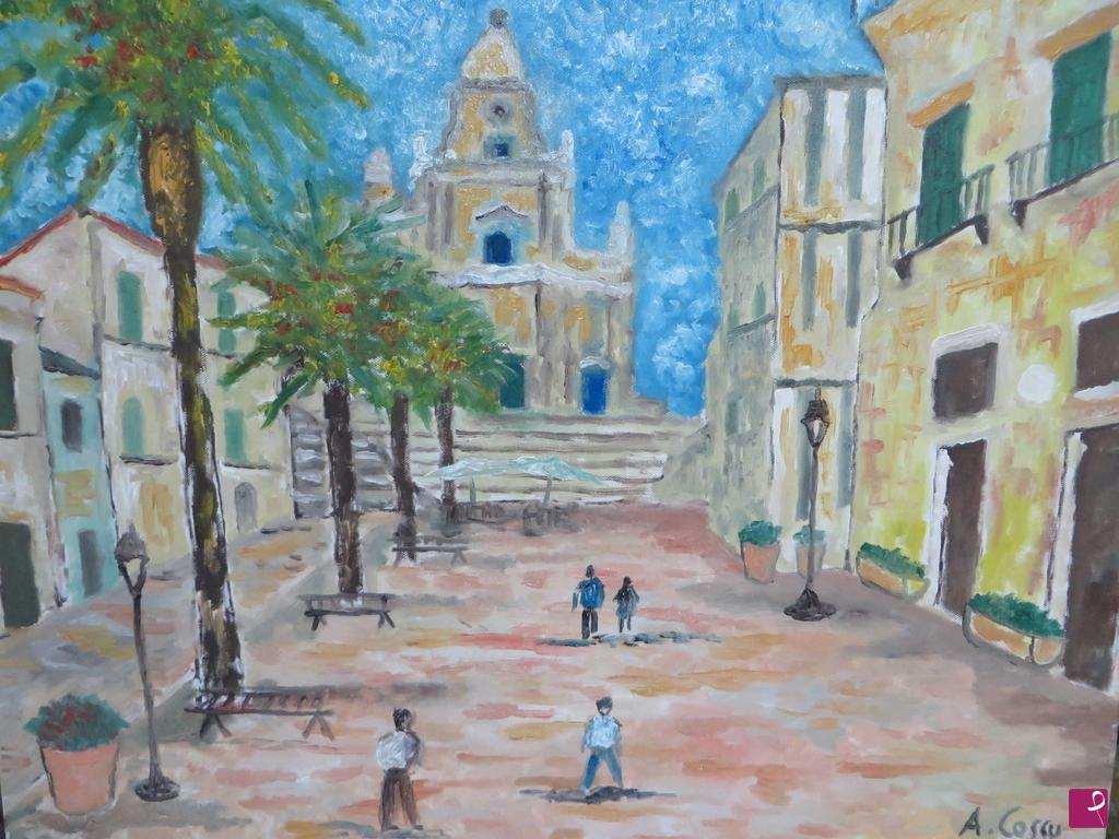 quadri in vendita online - Piazza mediterranea